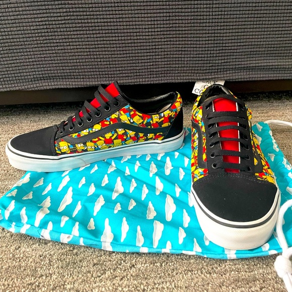 Limited Edition Bart Simpson Vans (M10.5) - Picture 1 of 10